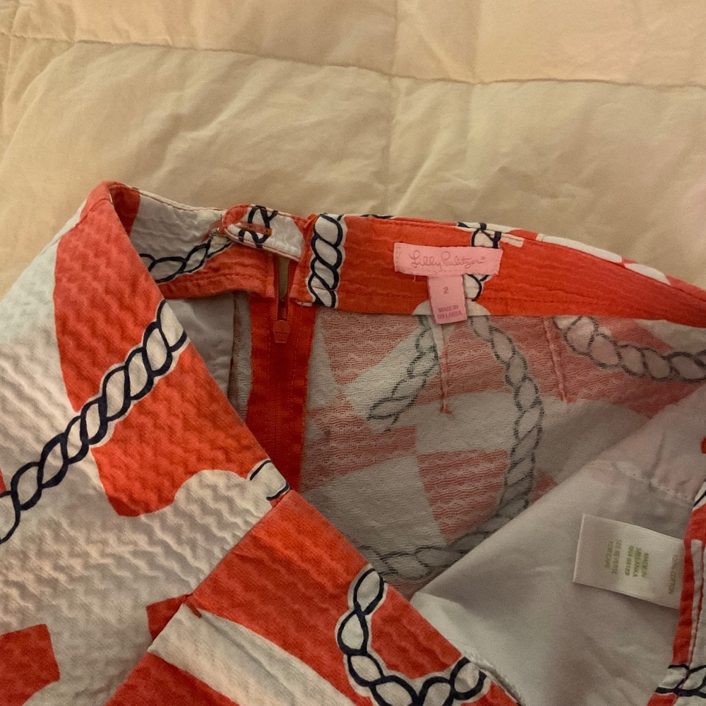 Lilly Pulitzer Booze Cruise Tango Liza Shorts Size 2